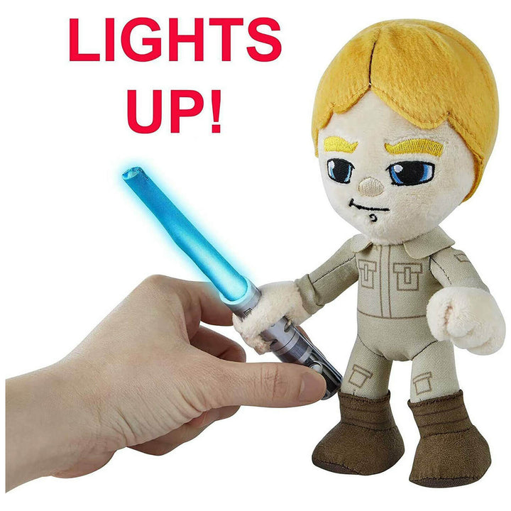 Star Wars Plush Figure With Light Up Lightsaber 20cm