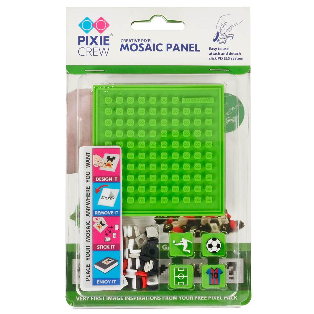 Pixie Crew Mosaic Panel Creative Design Pixels Sticky Back 8cm Green