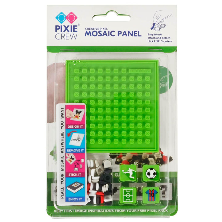 Pixie Crew Mosaic Panel Creative Design Pixels Sticky Back 8cm Green