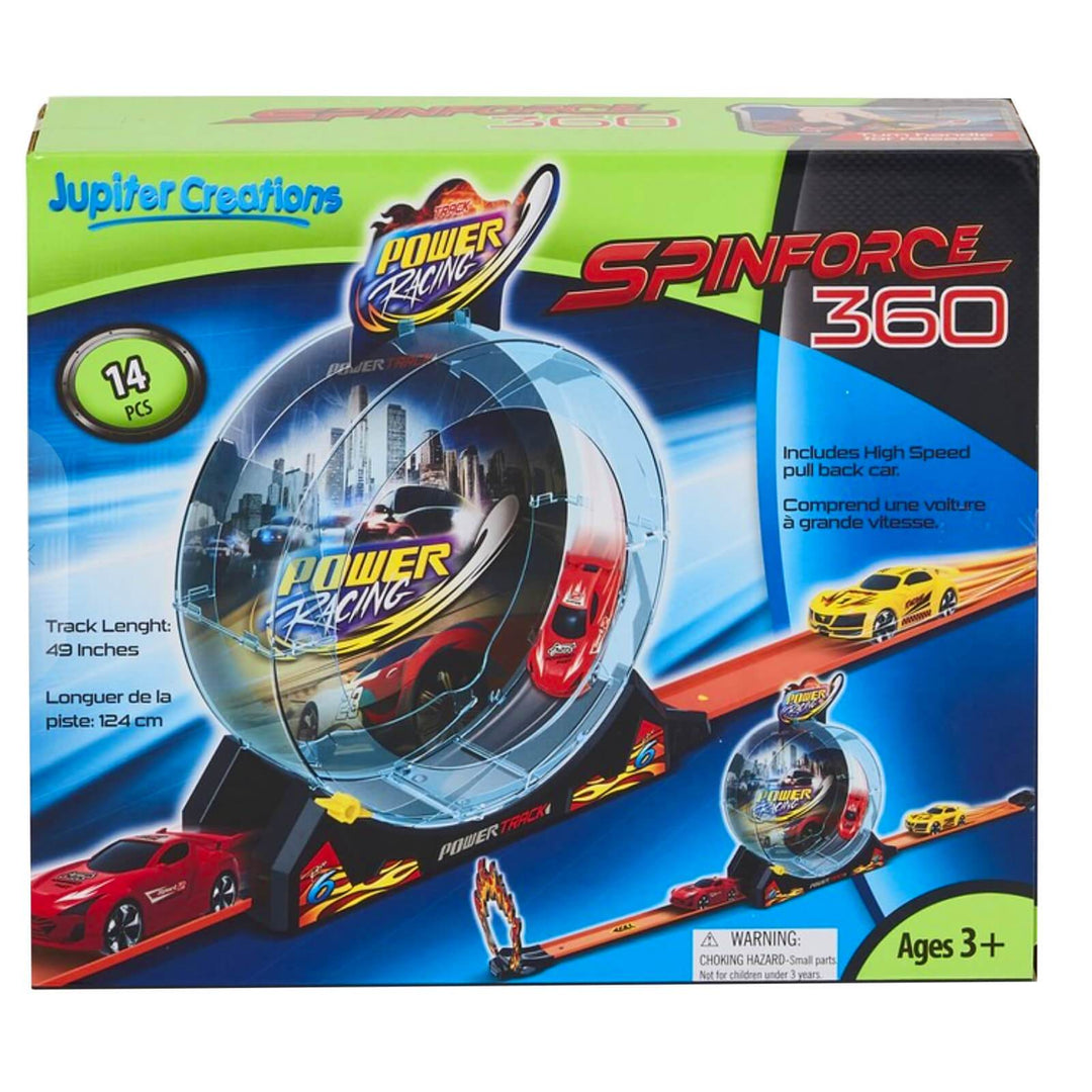 Spinforce 360 Power Racing Car Set Track Loop High Speed Stunts