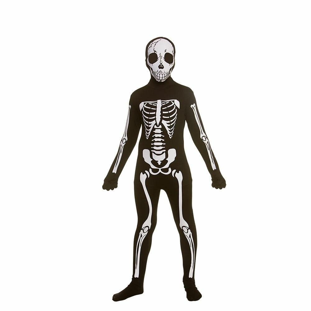 Skeleton Skinz Childs Fancy Dress Costume Day Of The Day M