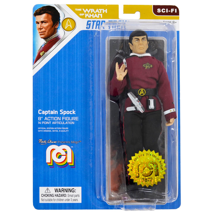 Mego Star Trek 8" Action Figure Fabric Clothing Fully Poseable Captain Spock