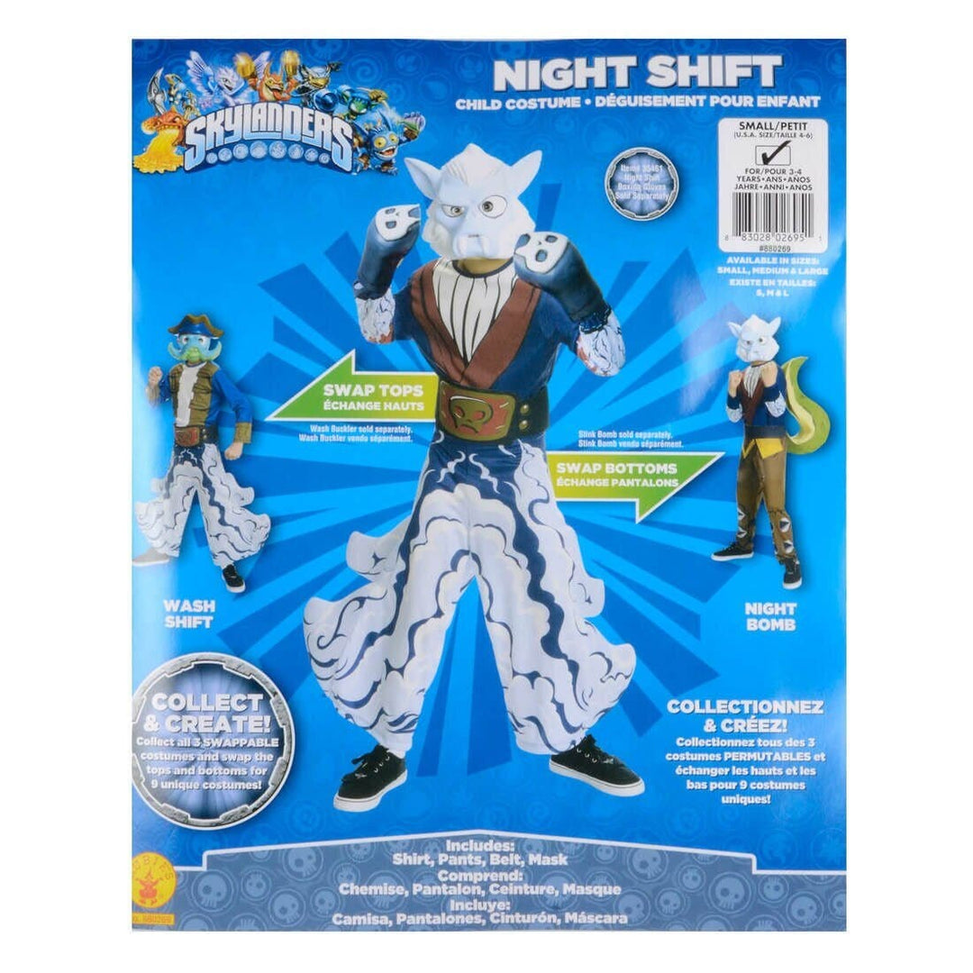 Skylanders Costume Kids Fancy Dress Character With Mask