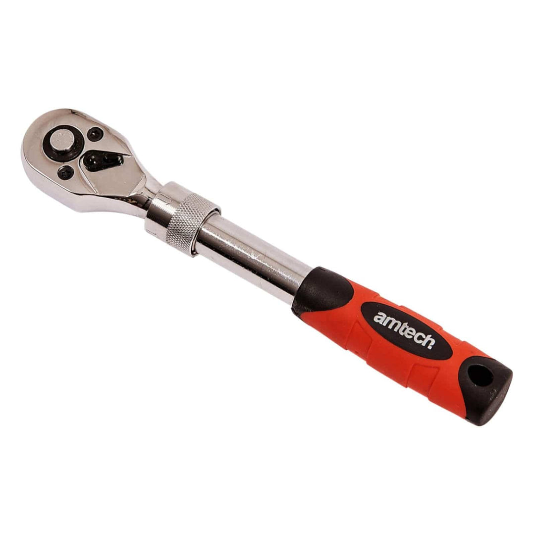 Amtech Telescopic Heavy Duty Ratchet Handle 1/4" 3/8" 1/4"