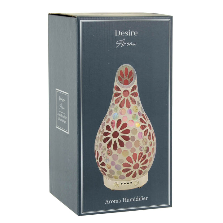 Desire Aroma Room Humidifier Floral Mosaic Colour Change Light