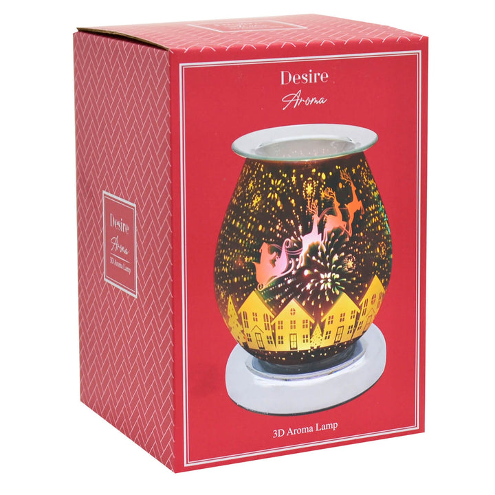 Christmas 3D Aroma Lamp Wax Melt Oil Warmer Light 15cm