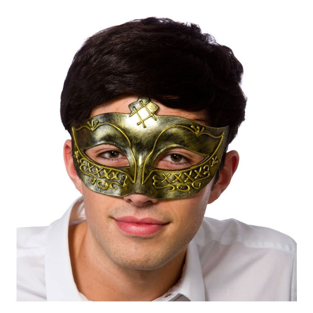 Gladiator Eye Mask Fancy Dress Party Dance Masquerade Roman Antique Gold