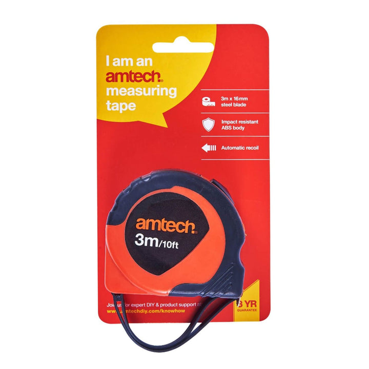 Amtech 3m Measuring Tape Auto Return