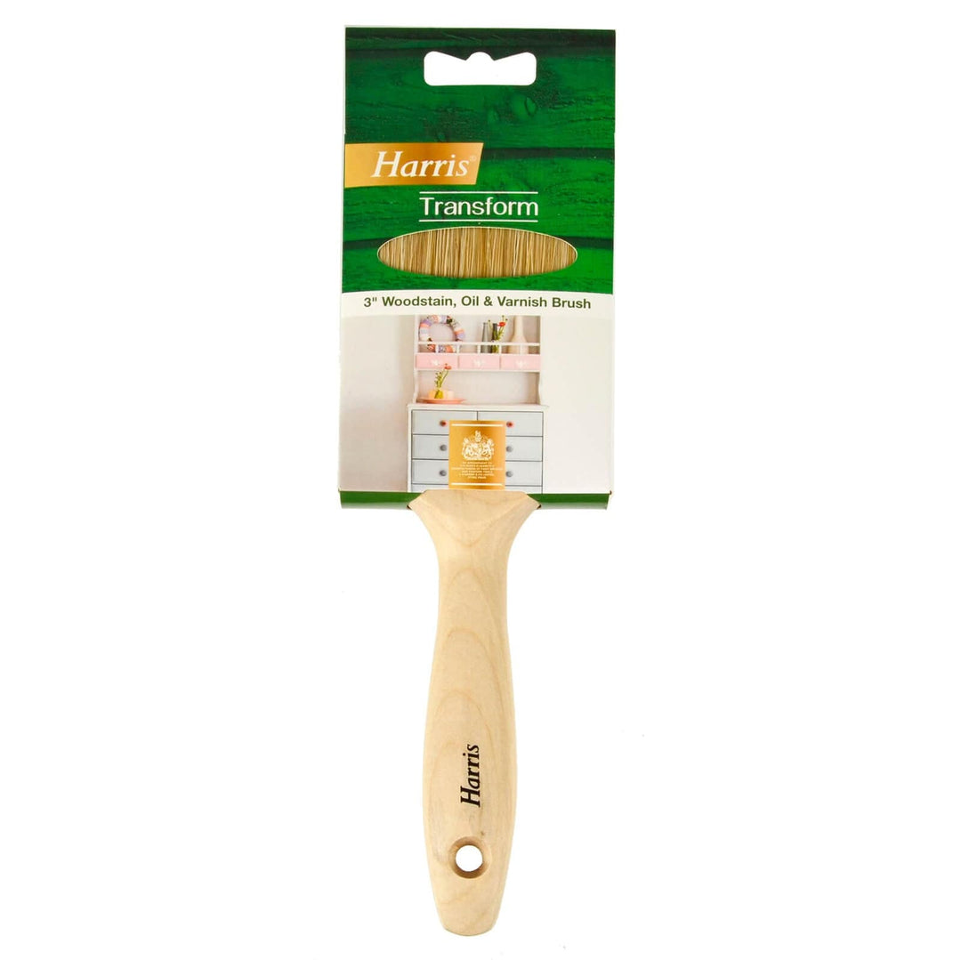 Harris Transform Woodstain Oil Varnish Brush Wooden Furniture Care 3"