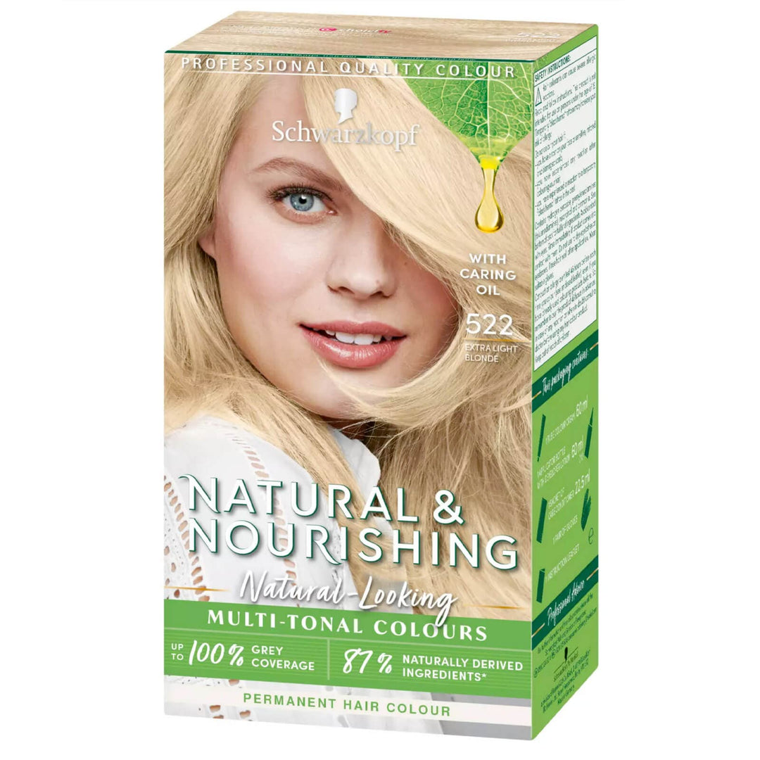 Schwarzkopf Natural & Nourishing Permanent Vegan Hair Dye 522 - Extra Light Blonde