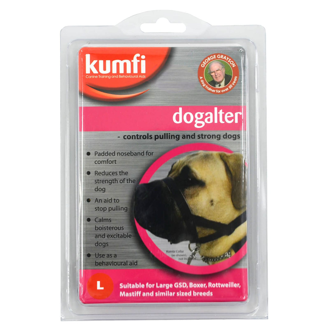 Kumfi Dogalter Canine Head Collar Training Halter Anti Pulling L