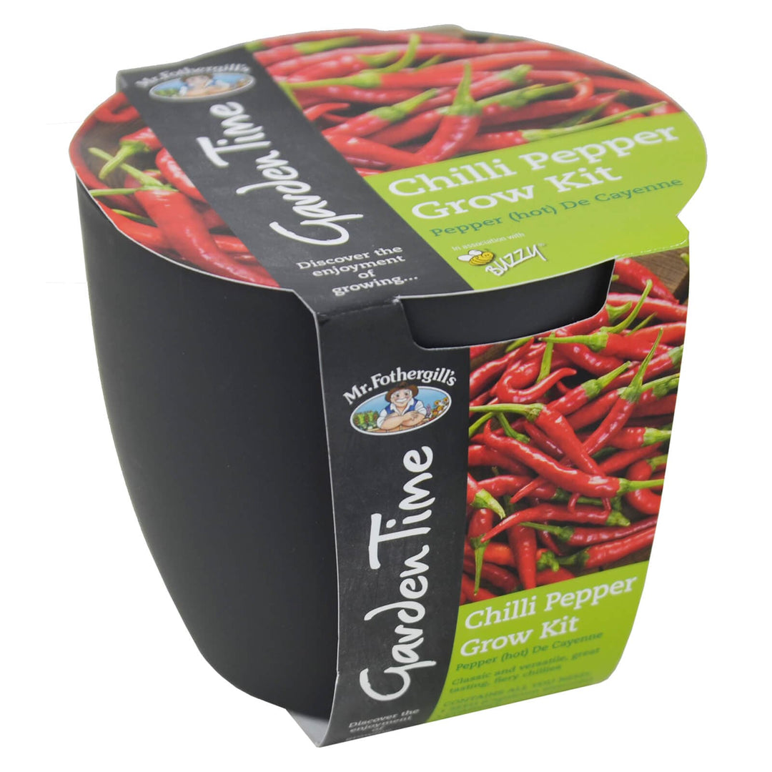 Mr Fothergills Hot Chilli Pepper Grow Kit Indoor Garden Red