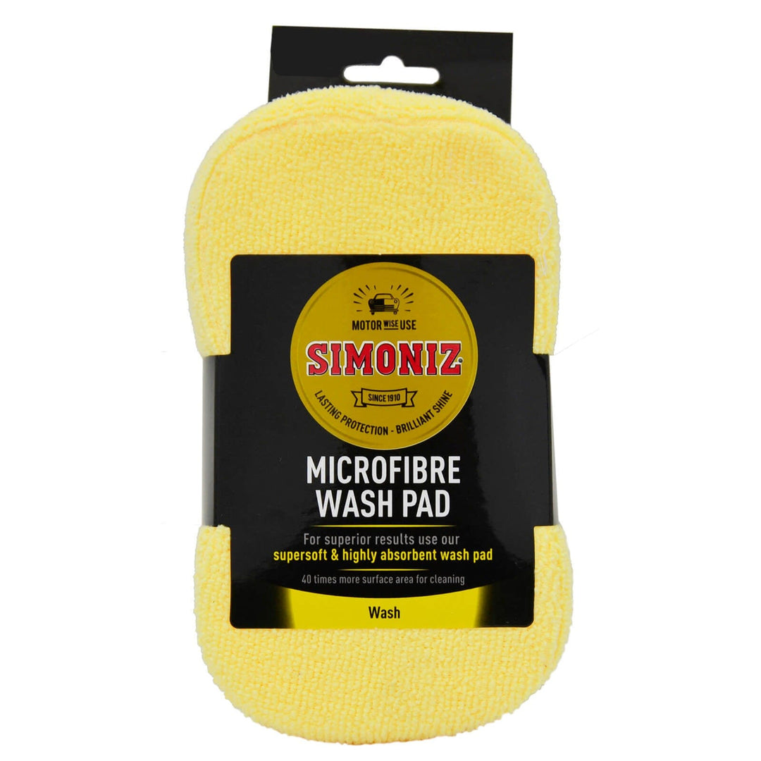 Simoniz Microfibre Wash Pad Car Cleaning Care Buffer 18cm