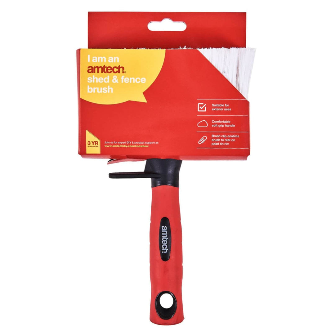 Amtech Shed & Fence Brush Comfort Grip