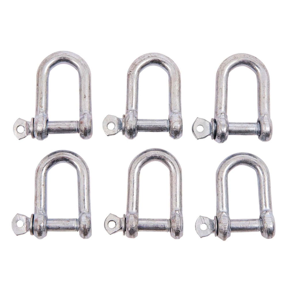 Amtech 6 Piece 8mm D Shackle Set