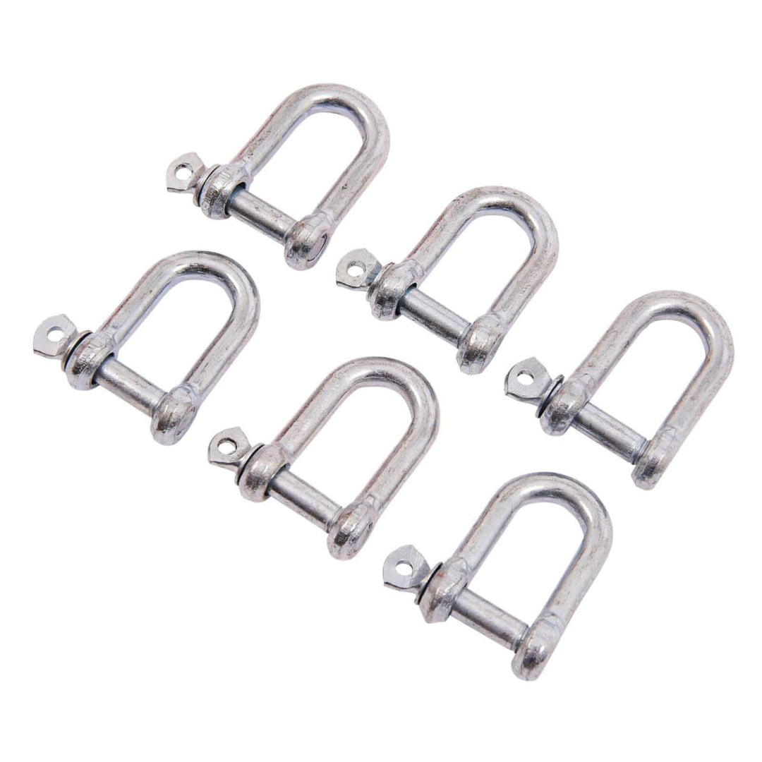 Amtech 6 Piece 8mm D Shackle Set