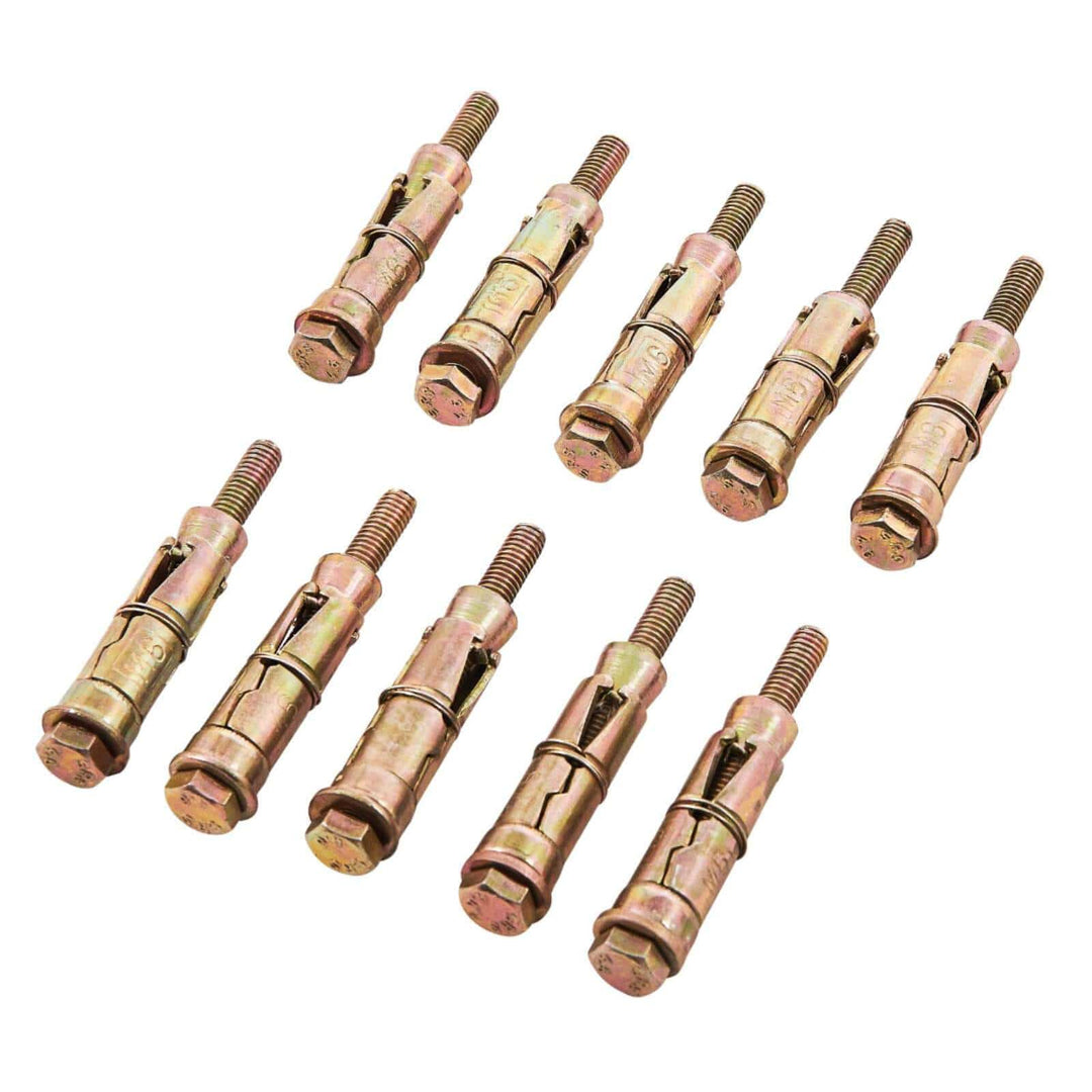 Amtech 10 Piece M6 x 60mm Expansion Bolt Set Heavy Duty