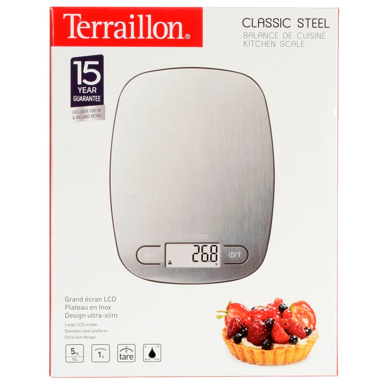 Buy Terraillon Kitchen Scales Digital Ultra Slim XS Stock XS Stock