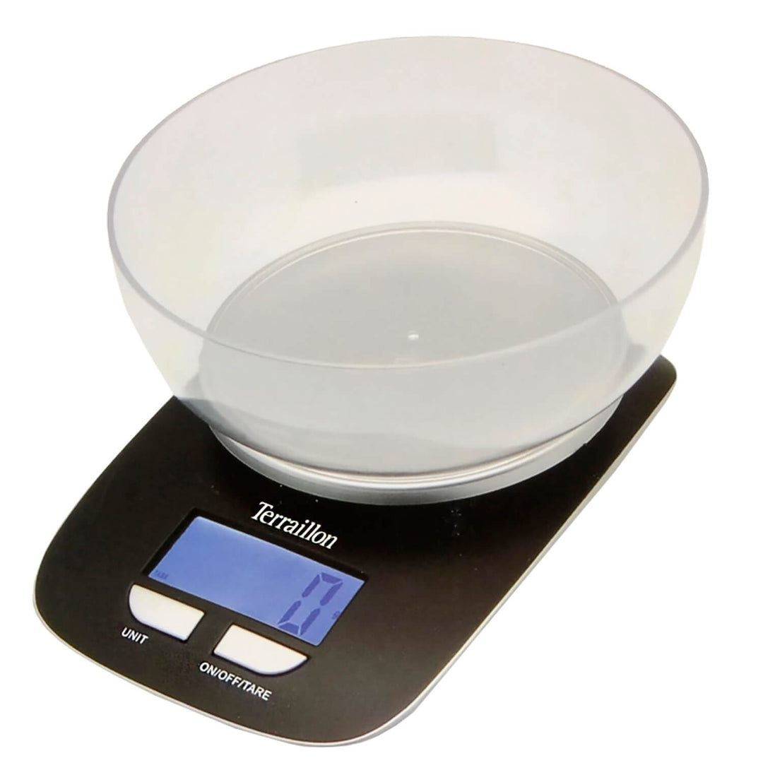 Terraillon Kitchen Scales Classic Bowl Digital Add & Weigh 5kg