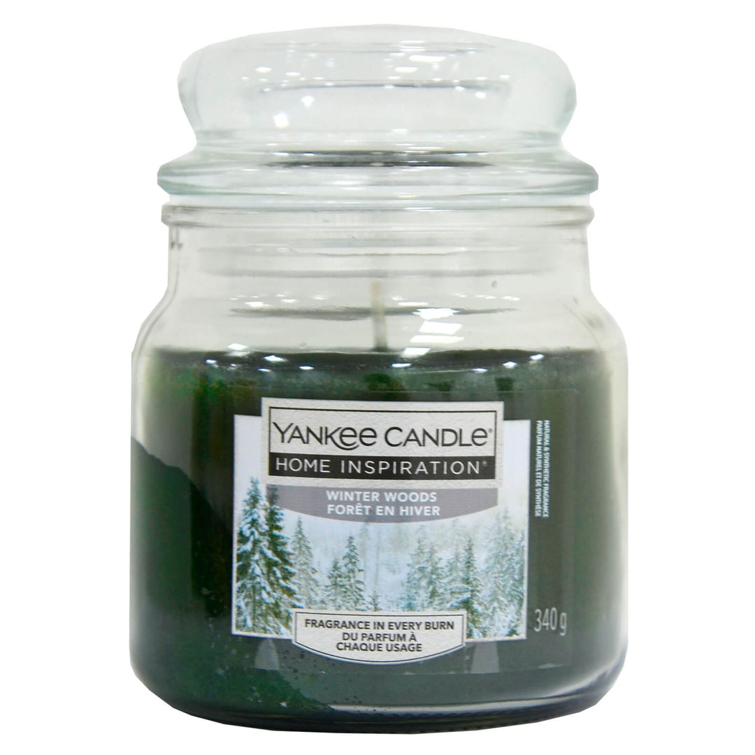 Yankee Candle Home Inspiration Medium Jar Scented 340g 60 Hours Winter Woods