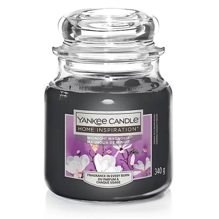 Yankee Candle Home Inspiration Medium Jar Scented 340g 60 Hours Midnight Magnolia