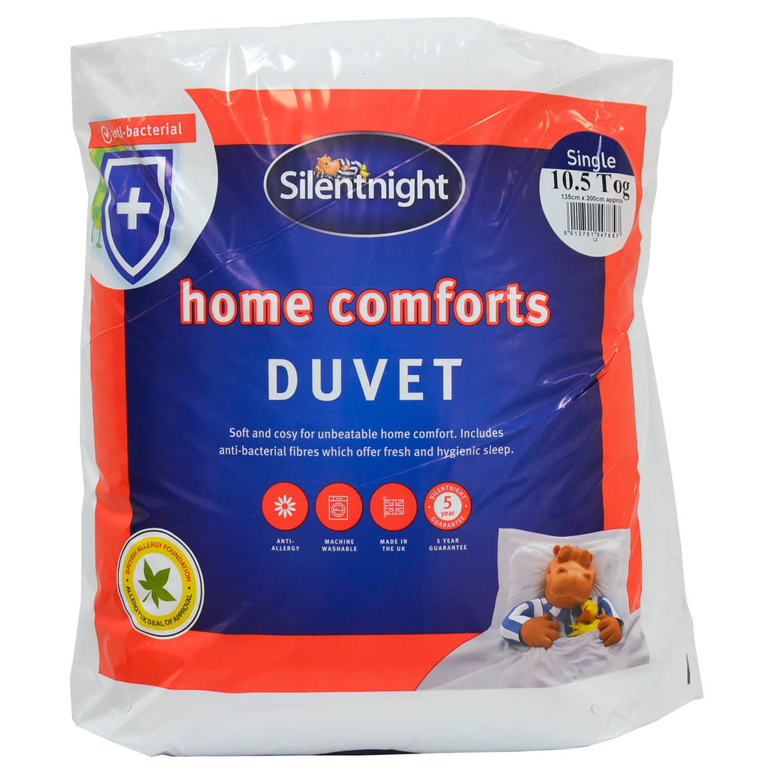 Silentnight Home Comforts Duvet Anti-Bacterial 10.5 Tog Single