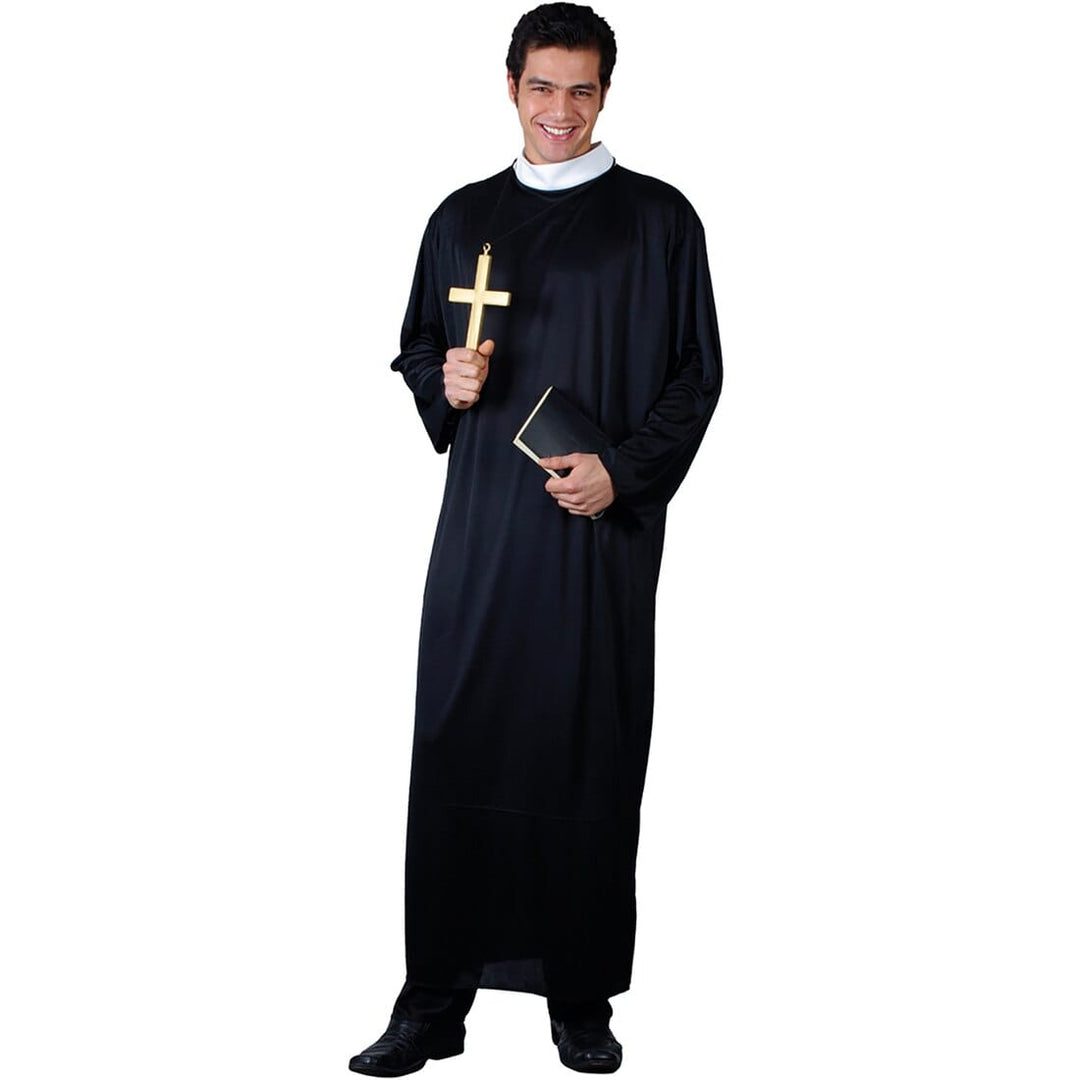 Mens Priest Father Minister Religious Halloween Costume L