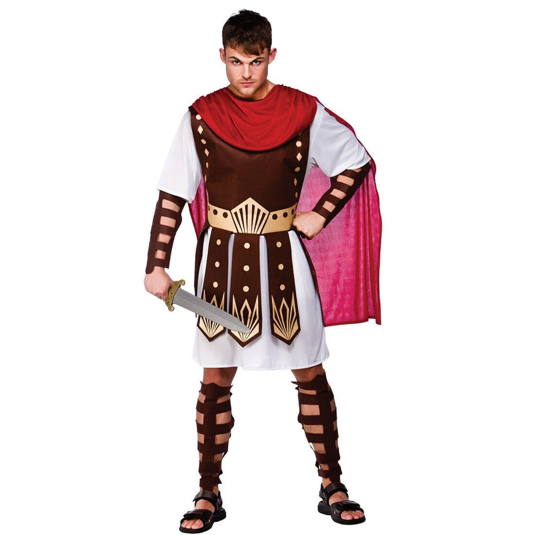 Mens Roman Centurion Gladiator Fancy Dress Halloween Costume L