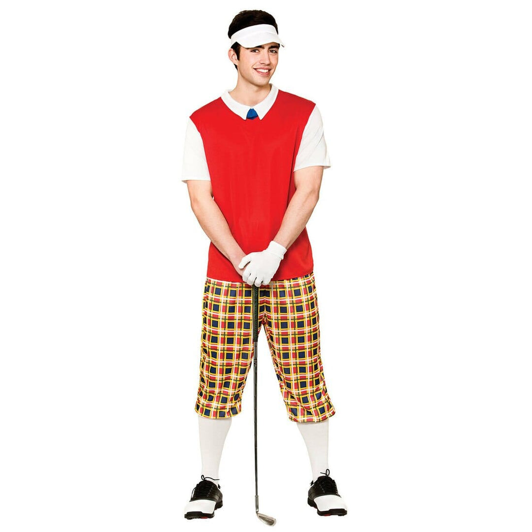 Mens Funny Pub Golfer Fancy Dress Party Halloween Costume L