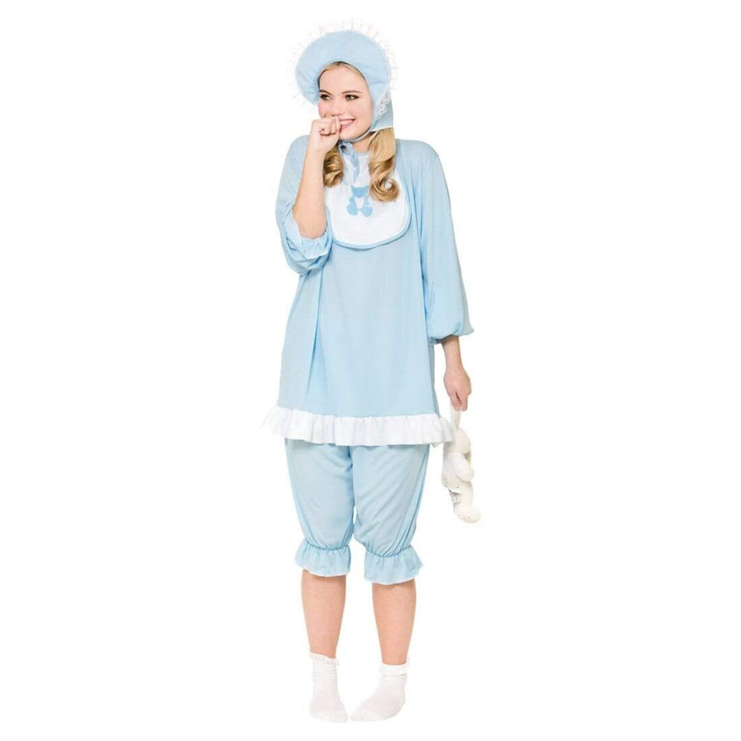 Big Cry Baby Blue Romper Suit Stag Fancy Dress Party Costume One Size