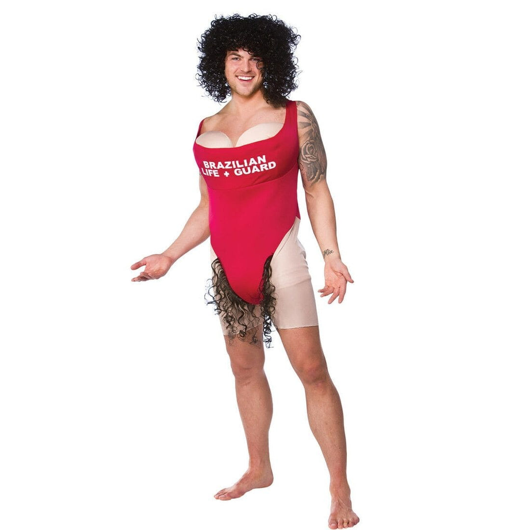 Adults Scary Mary Lifeguard Funny Fancy Dress Up Party Costume