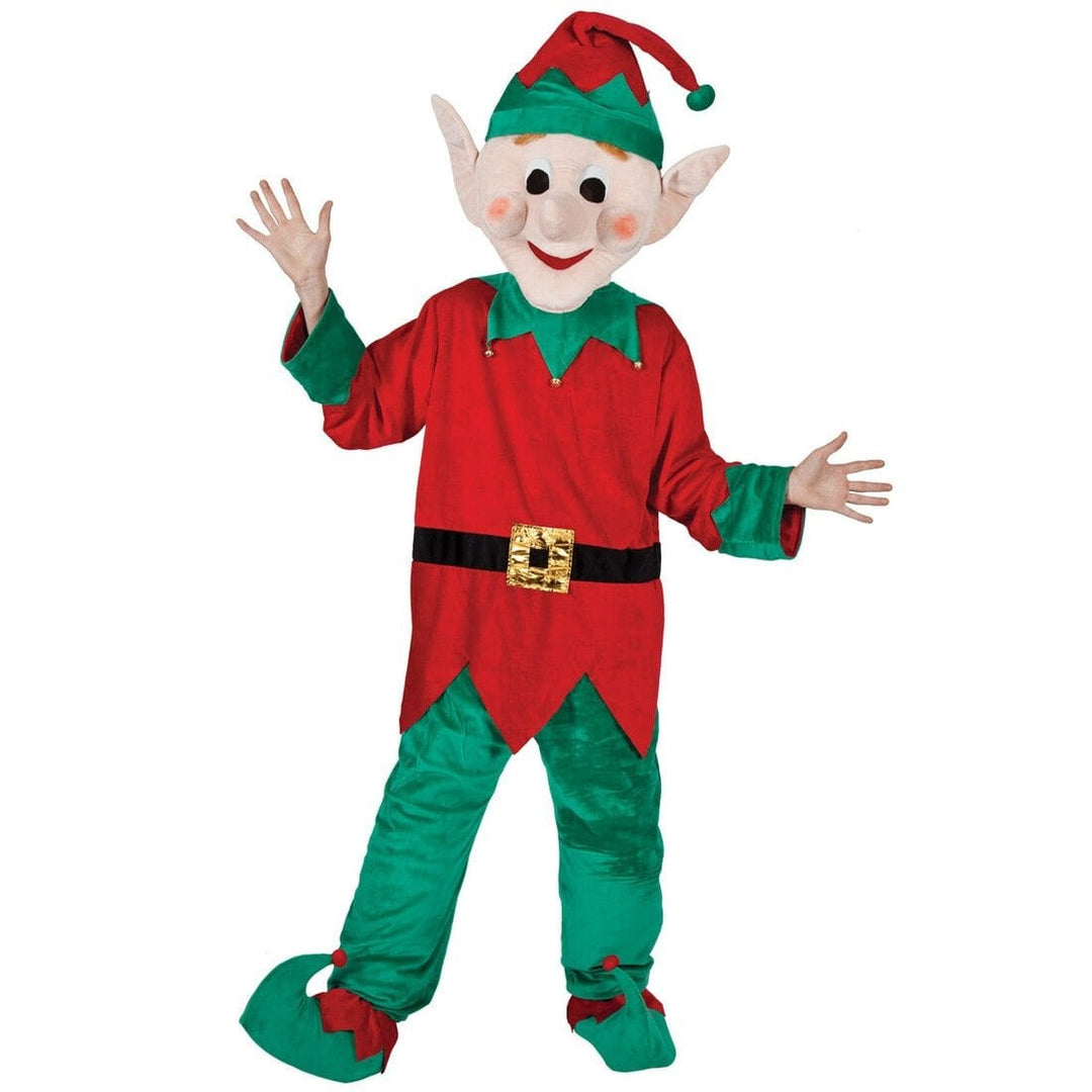 Santa's Helper Elf Full Body Mascot Fancy Dress Costume