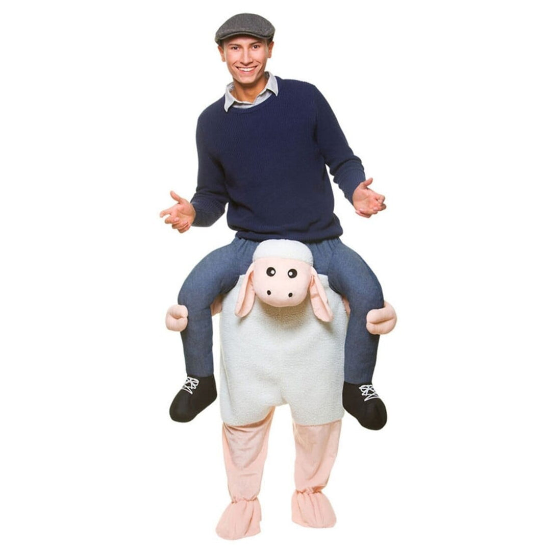 Adults Carry Me Sheep Costume Halloween Fancy Dress