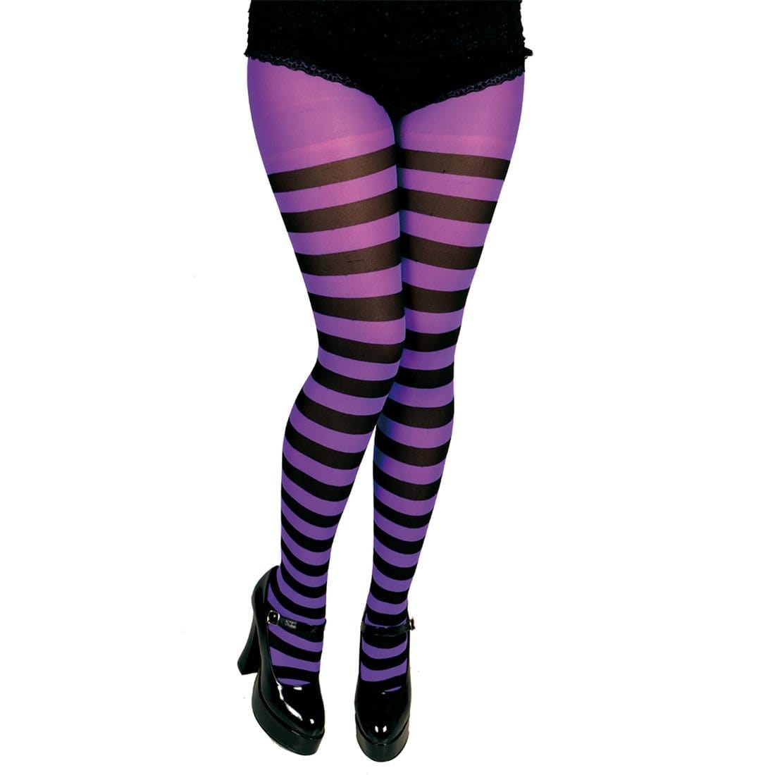 Pink purple striped tights best sale