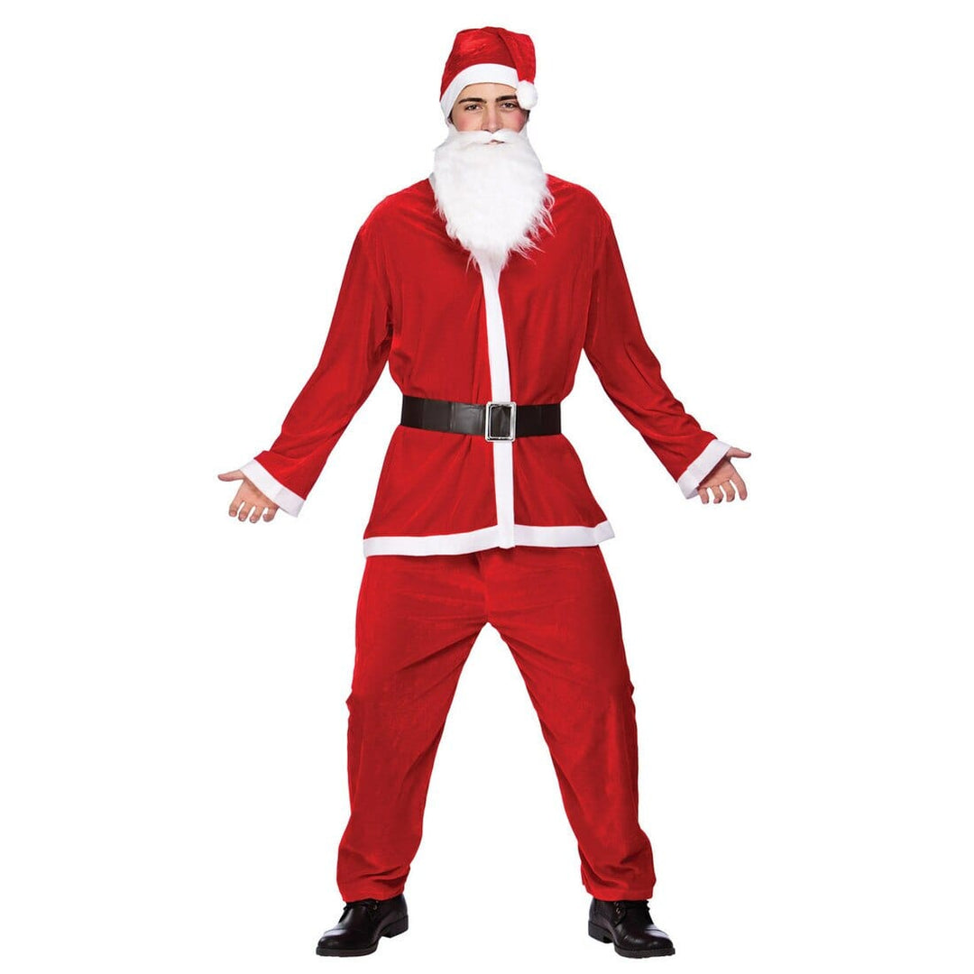 Deluxe Santa Claus Suit Christmas Xmas Festive Party Costume One Size