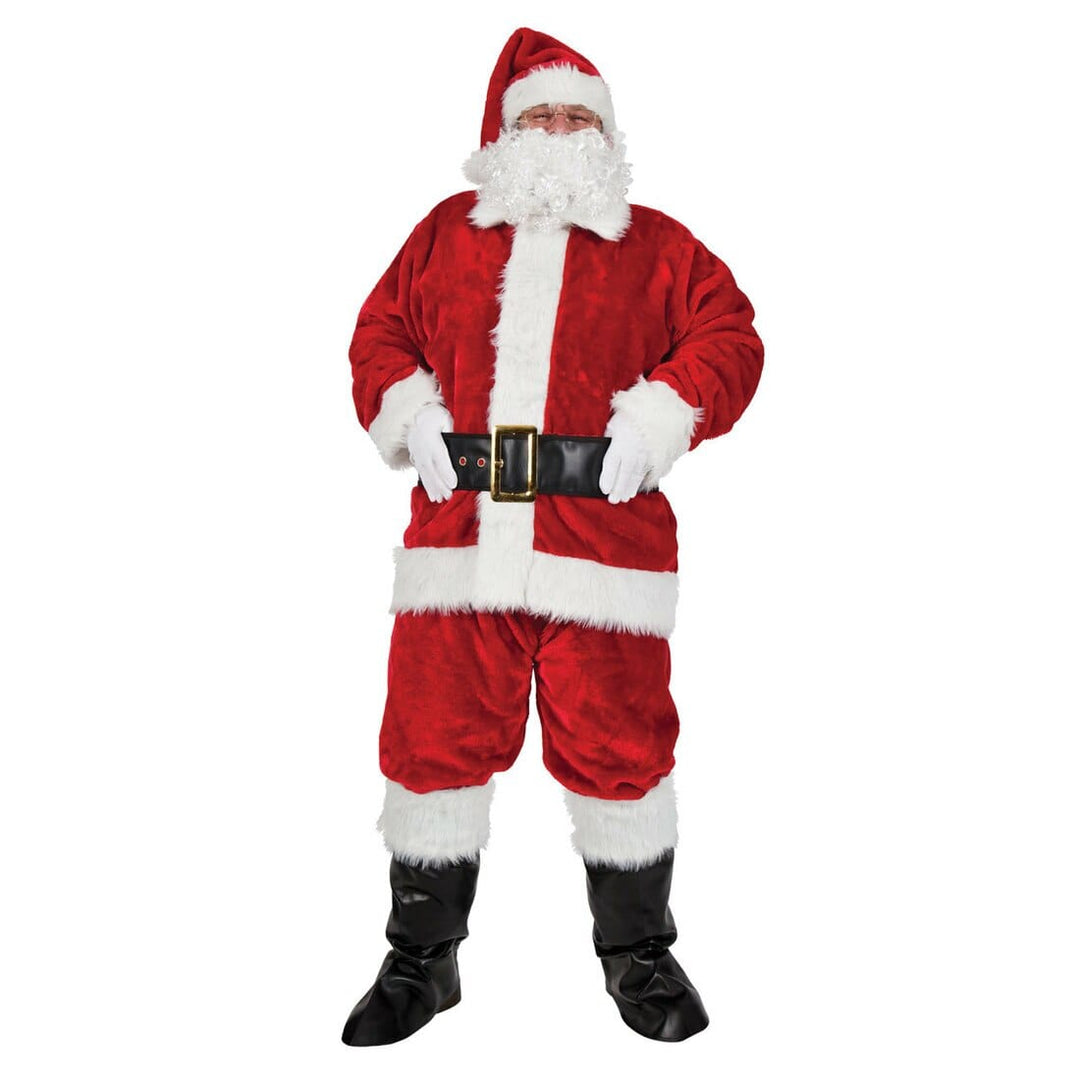 Regal Plush Professional Santa Suit 8pc Christmas Costume One Size