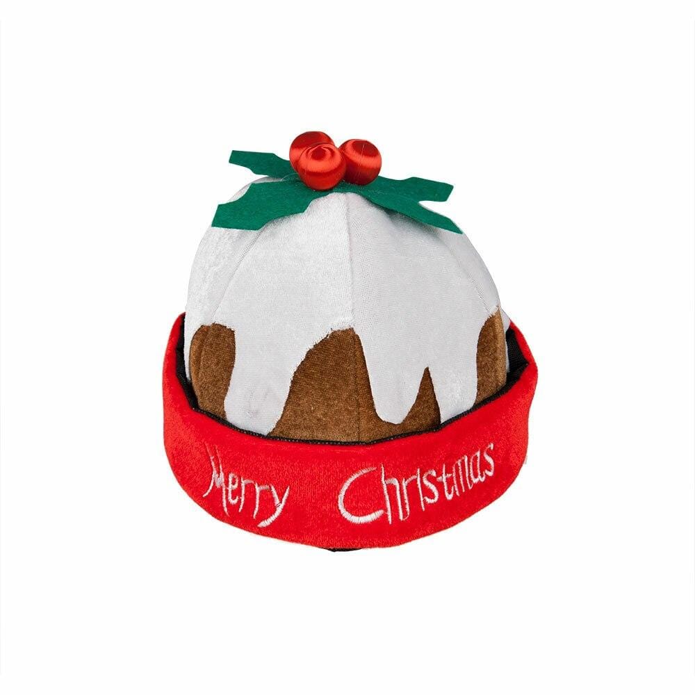 Merry Christmas Pudding Hat Fancy Dress Holly Berry Party