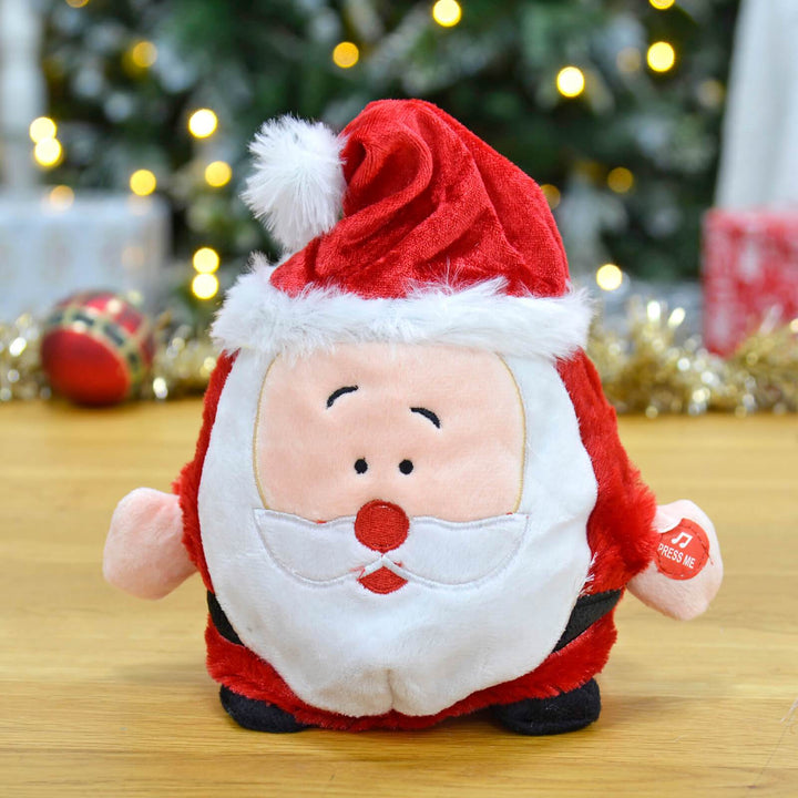 Animated Laughing Plush Santa Christmas Decoration