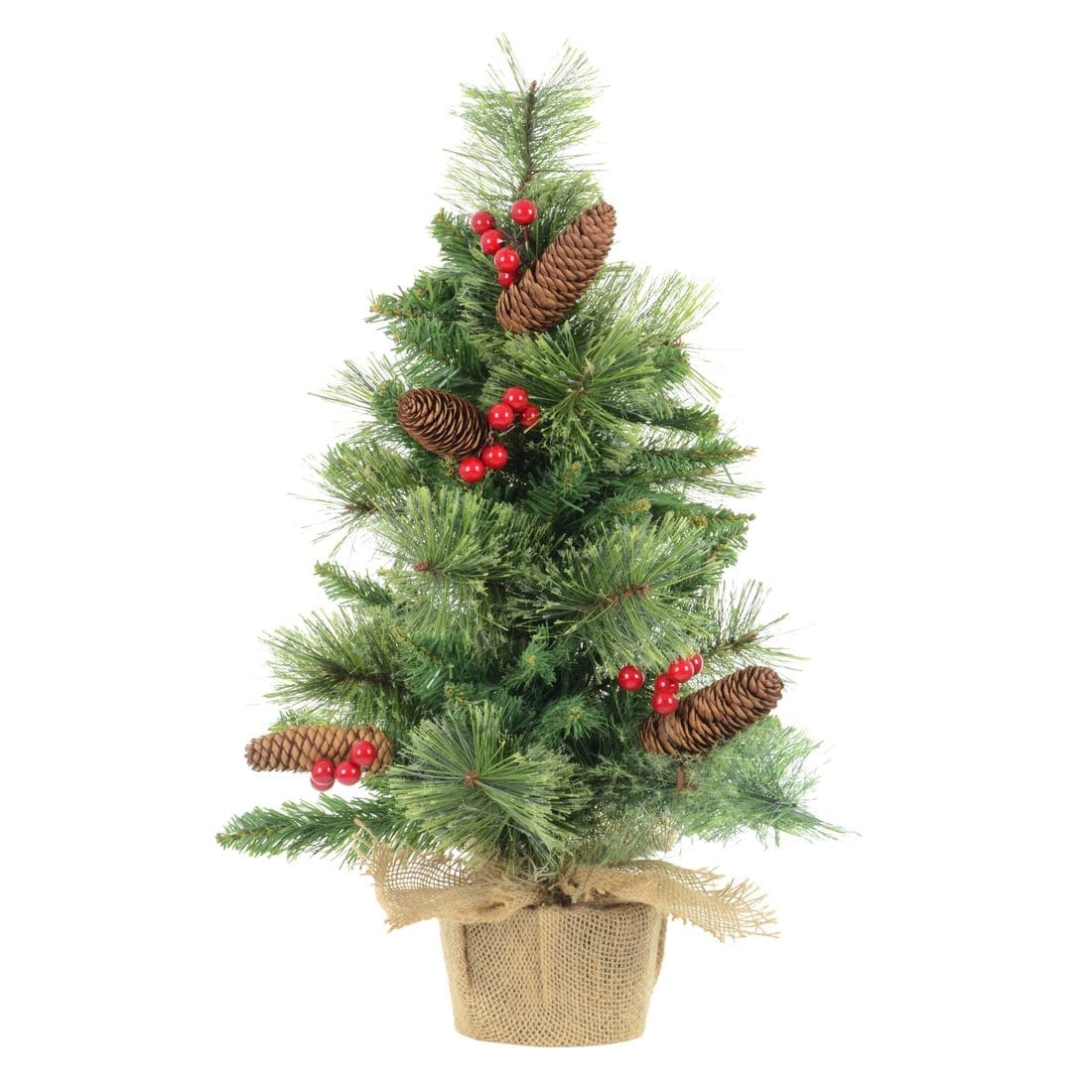 Christmas Tree Table Top Green Artificial Mixed Pine 2ft – XS-Stock.co.uk