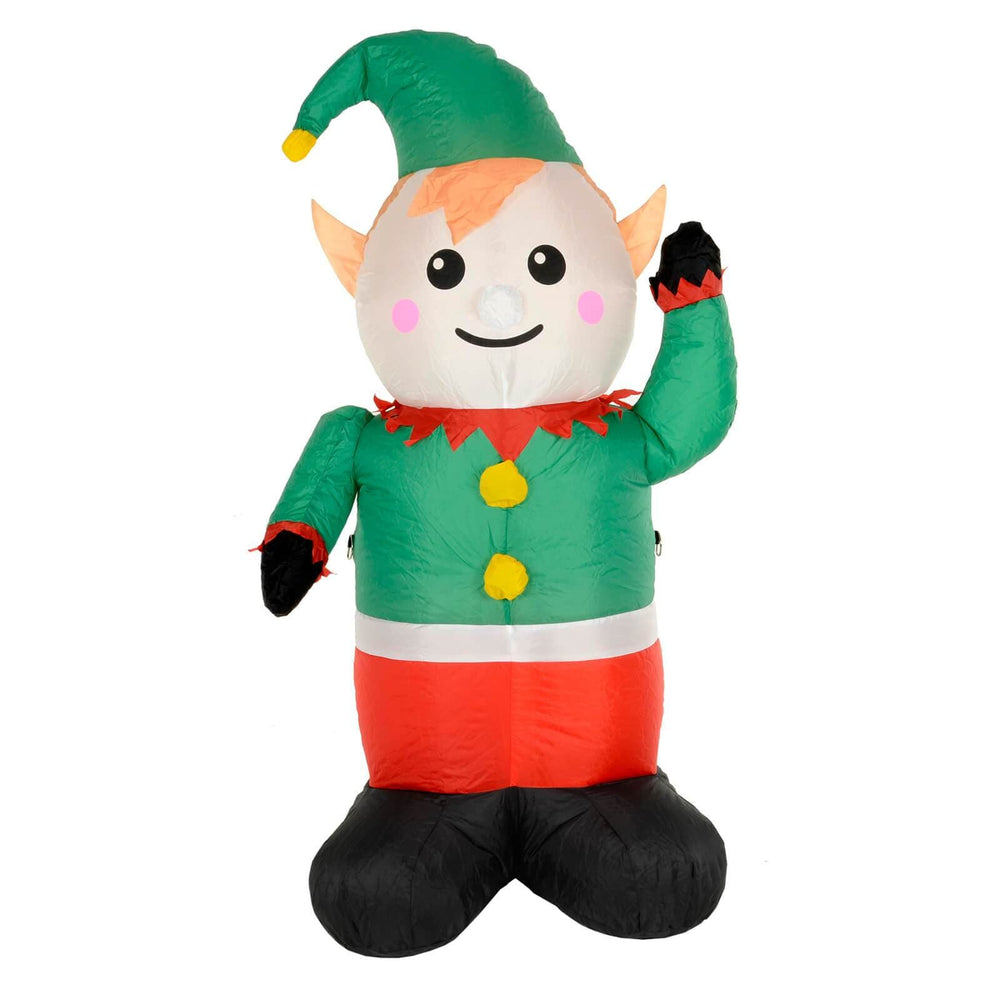 4ft Light Up Inflatable Elf Christmas Party Decoration