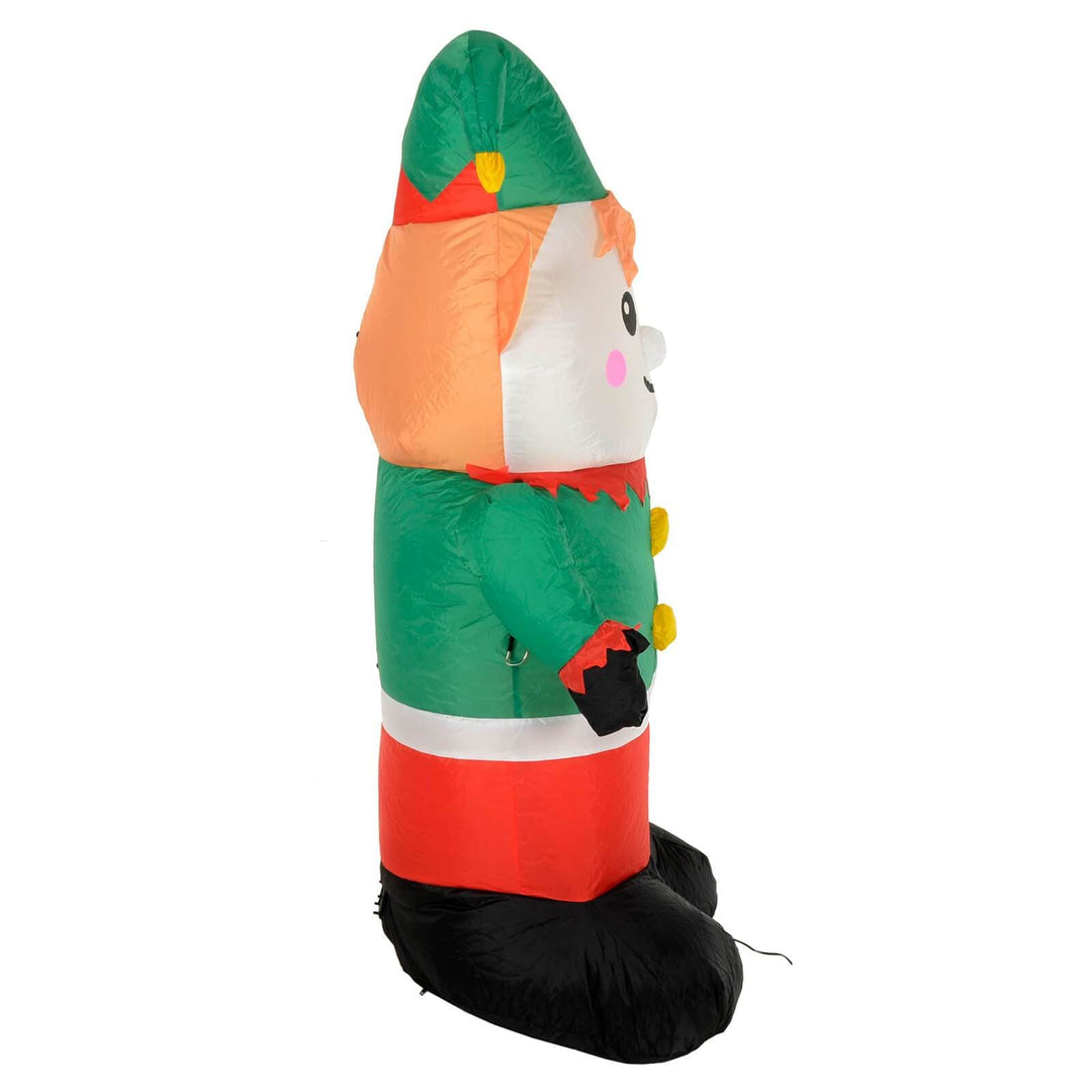 4ft Light Up Inflatable Elf Christmas Party Decoration