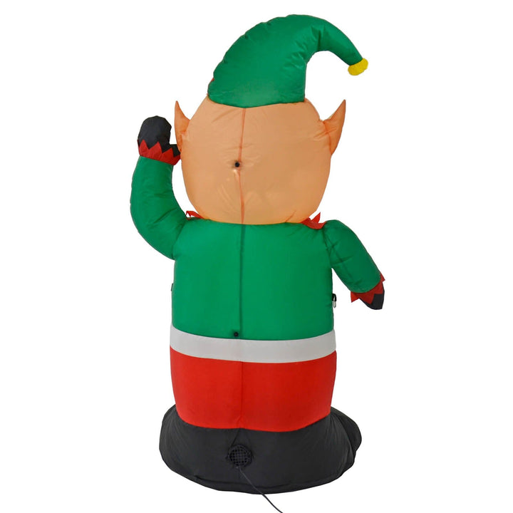 4ft Light Up Inflatable Elf Christmas Party Decoration