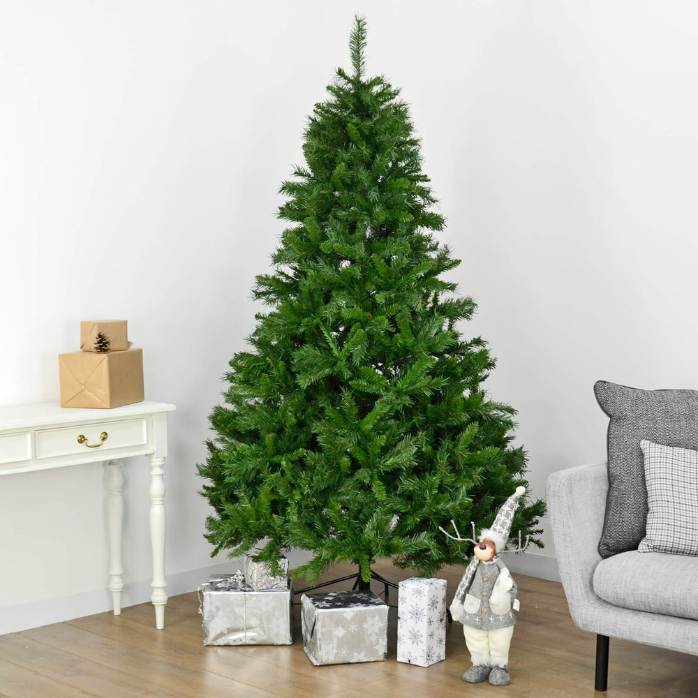 7ft (2.1m) Green Christmas Tree Artificial Mixed Pine