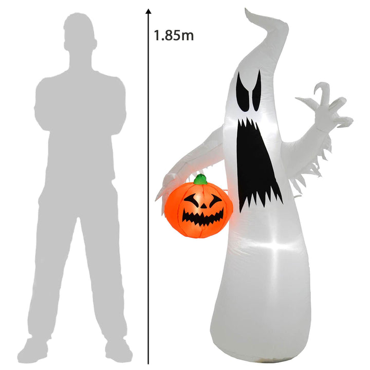 6ft LED Inflatable Ghost With Pumpkin Halloween Party Decoration