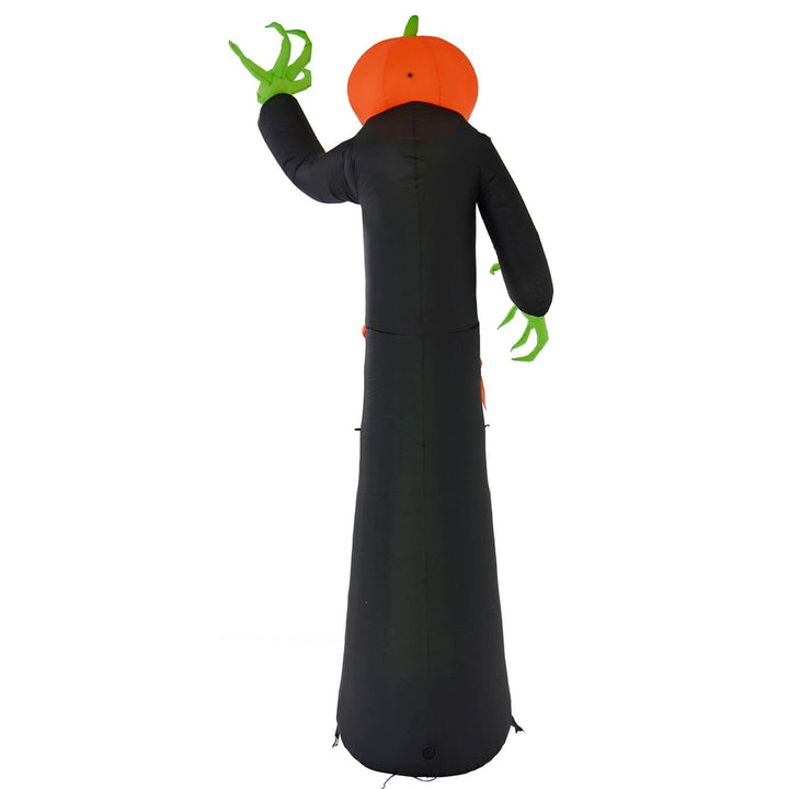 12ft LED Inflatable Pumpkin Monster Green Halloween Decoration