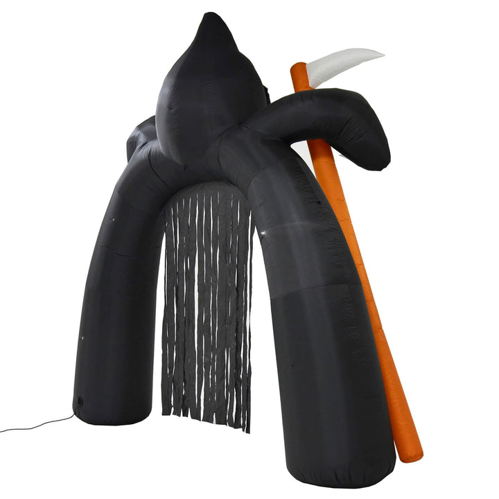 12ft Light Up Inflatable Halloween Arch Grim Reaper Decoration