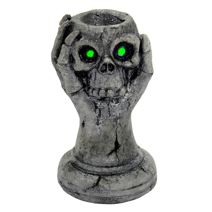 Light Up Skull Hand Candy Holder Halloween Decoration Grey 29cm