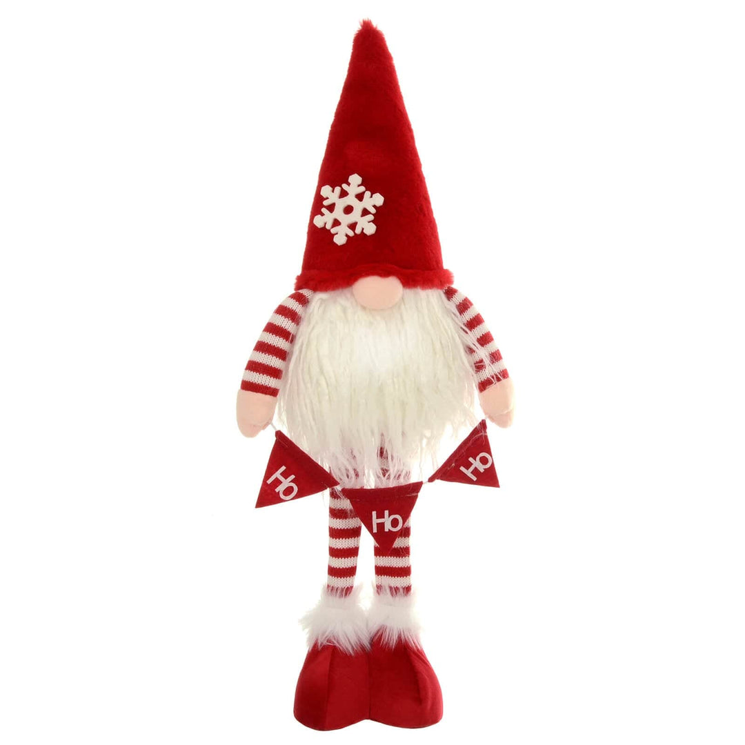 Light Up Christmas Gonk Ho Ho Ho Bunting Red White 54cm