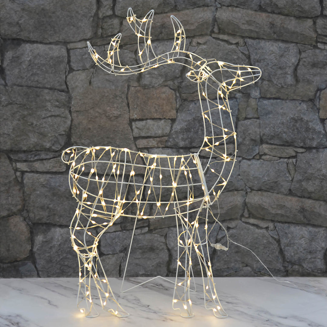 LED Reindeer Standing Silhouette Outdoor Christmas Decoration