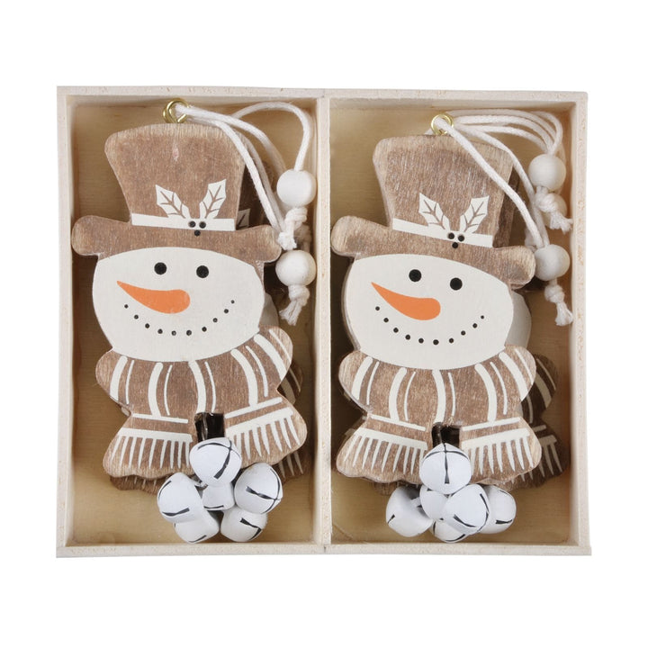 Christmas Tree Decoration Hanging Pack Boxed Xmas Ornaments Snowman Head